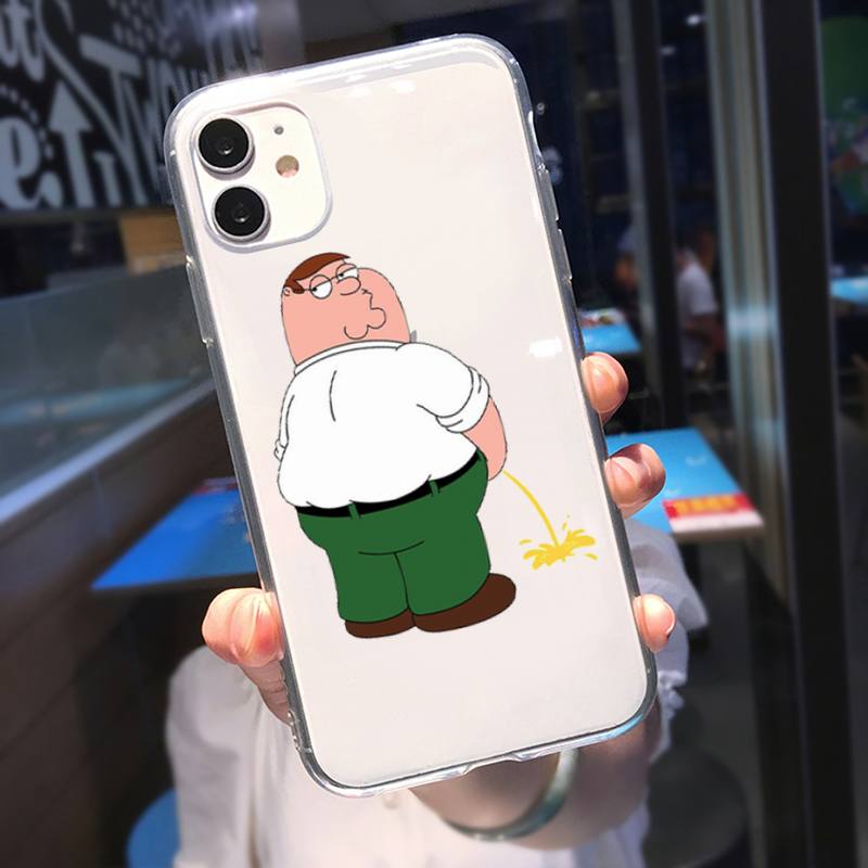 family-guy-cases-peter-griffin-urinating-transparent-iphone-classic-case