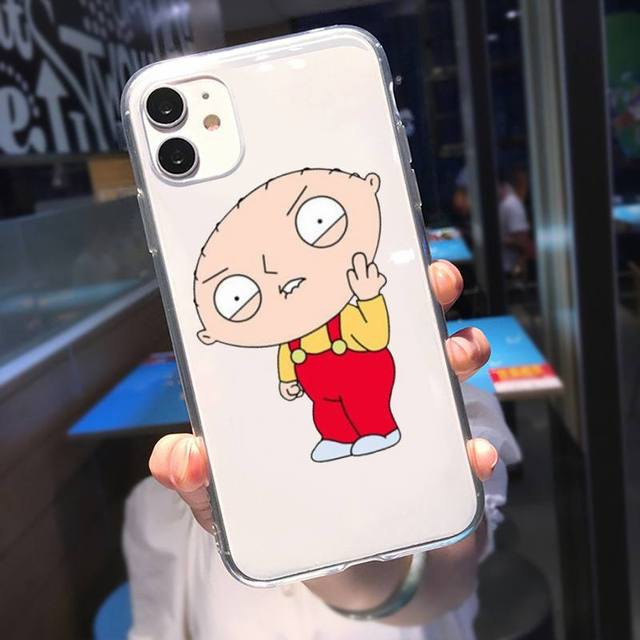 family-guy-cases-stewie-griffin-middle-finger-transparent-iphone-classic-case