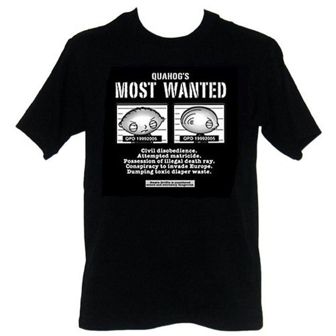 Family Guy Stewie Most Wanted Black T shirt 73752.1457985083.1280.1280 - Family Guy Shop